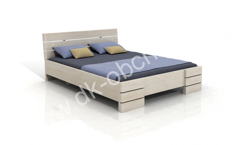 Zvýšená postel z masivu Sandemo 200x220 - high long