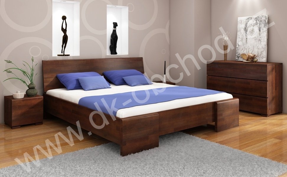 Buková zvýšená postel z masivu Hessler Maxi 200x220