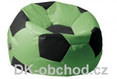 Sedací pytel fotbalový míč - zeleno černý