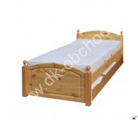 Manželská postel 118 - masiv borovice 180x200 cm