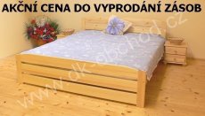 Manželská postel MD 646 140x200 cm - masiv borovice