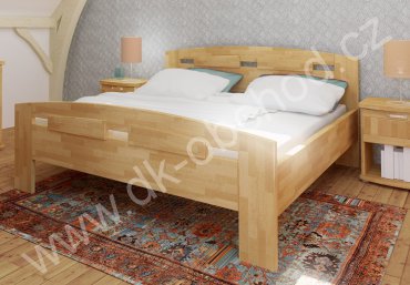 Manželská postel Megan Supra - 180x200cm masiv buk