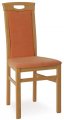 Židle jídelní, dřevěná BENITO - sedák a opěrák čalouněný
