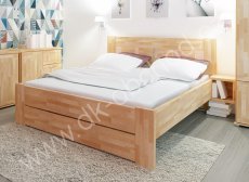 Manželská postel Fiona Supra - 180x200cm masiv buk