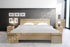 Buková zvýšená postel z masivu Sparta Maxi 120x200 - high